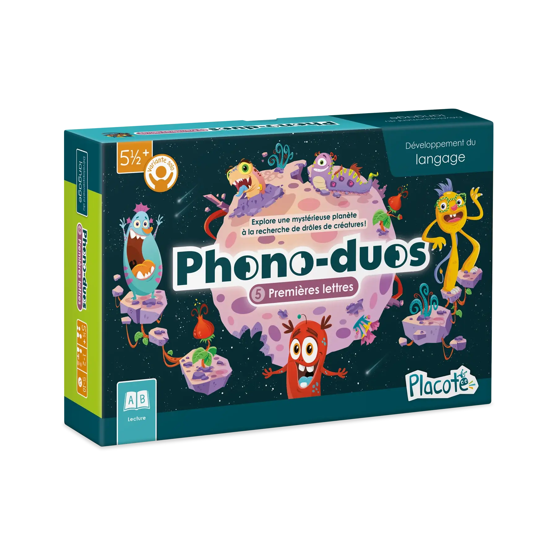 Placote Phono-Duos - 5 Premières lettres