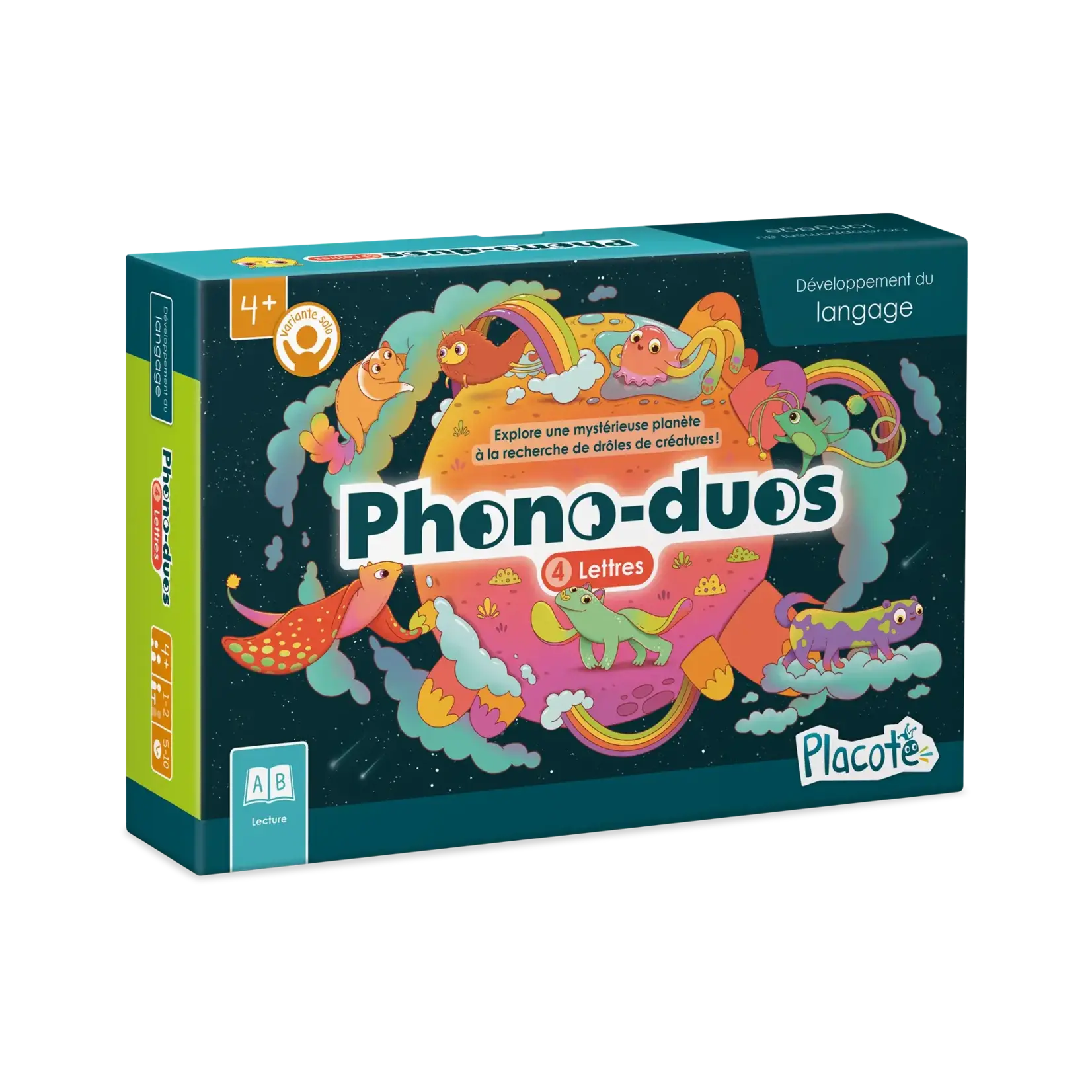 Placote Phono-Duos - 4 Lettres