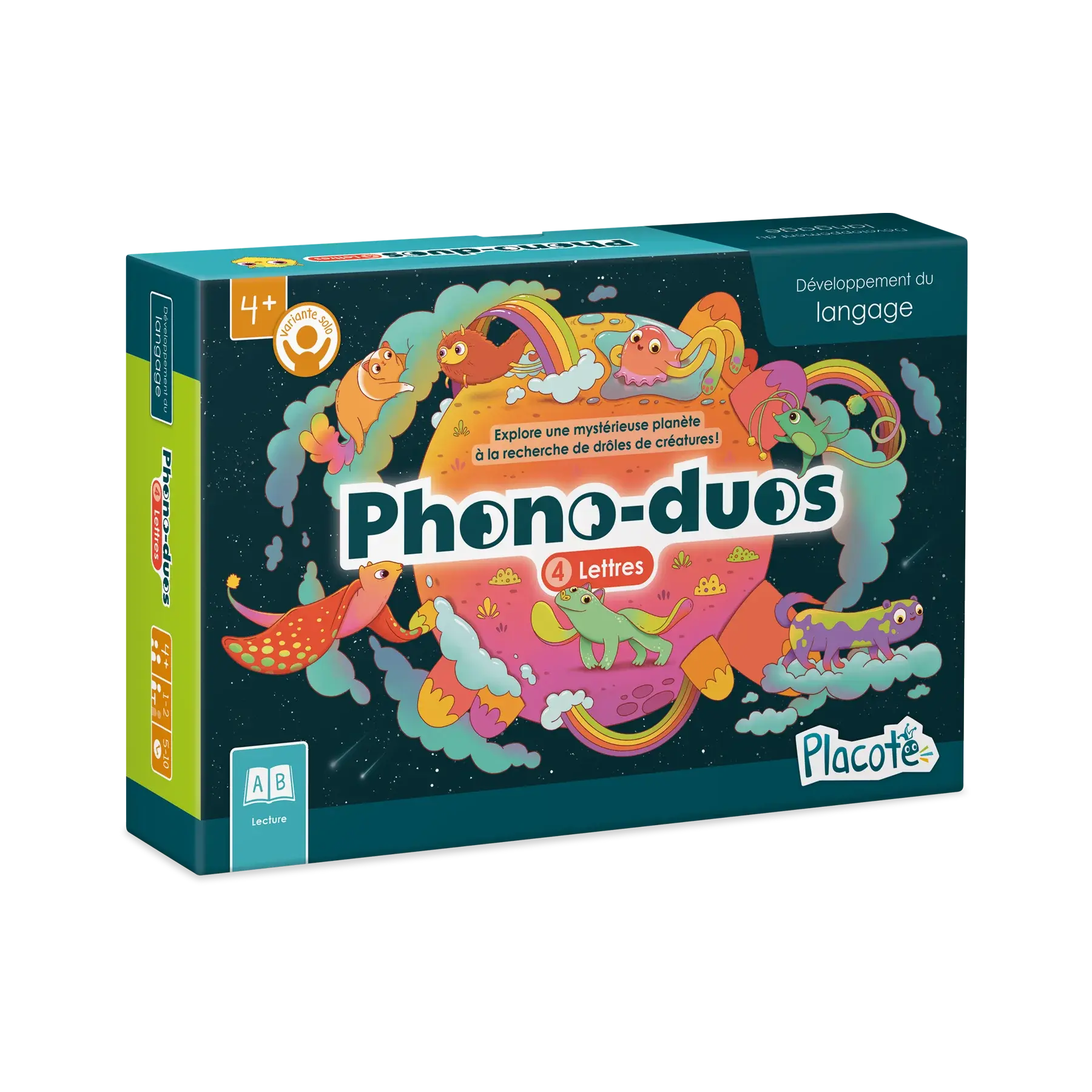 Placote Phono-Duos - 4 Lettres