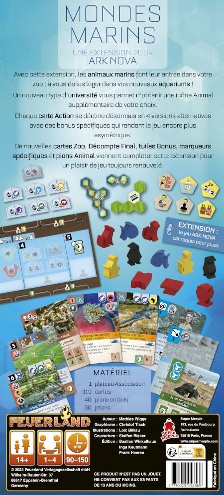 Super Meeple Ark Nova Extension Mondes Marins