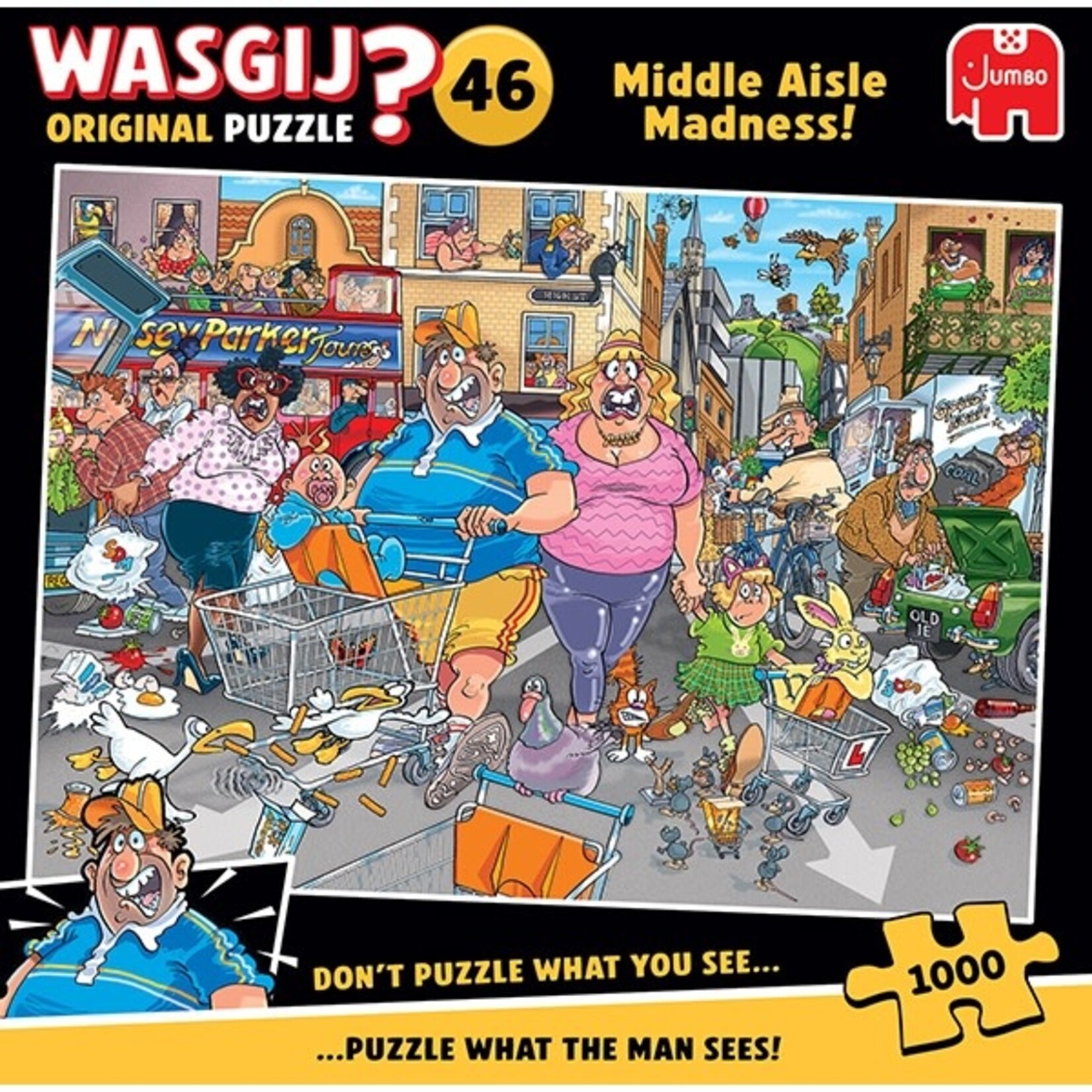 Jumbo Wasgij? 1000 - Original 46 - Frénésie d'achat dans l'allée centrale