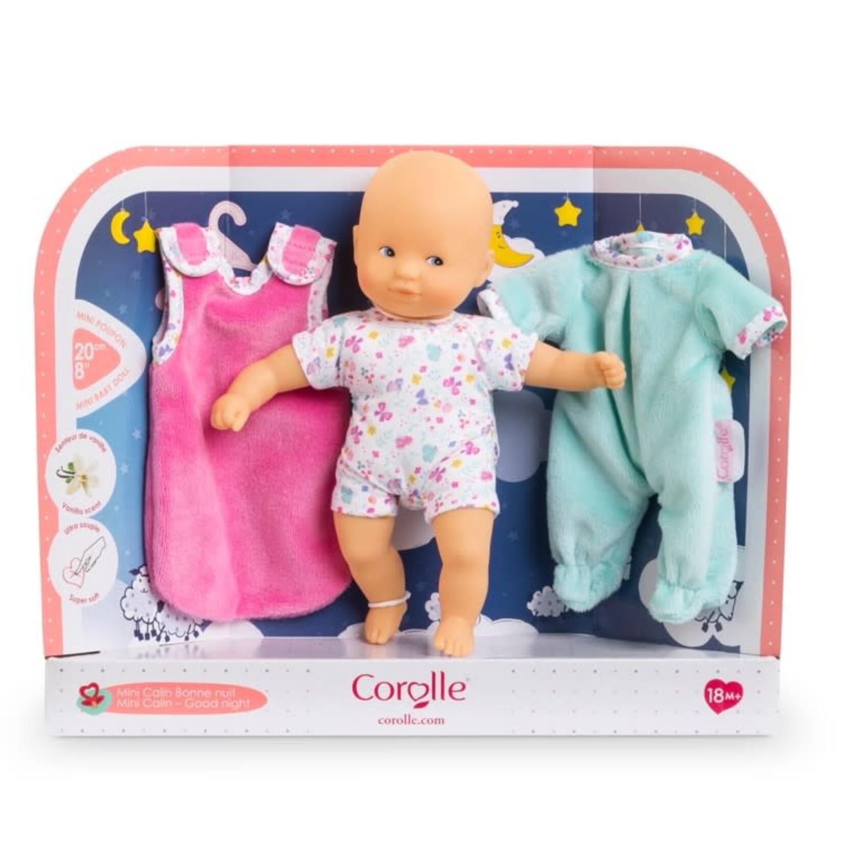 Corolle Corolle - Mini Calin 20cm - Bonne nuit Papillons