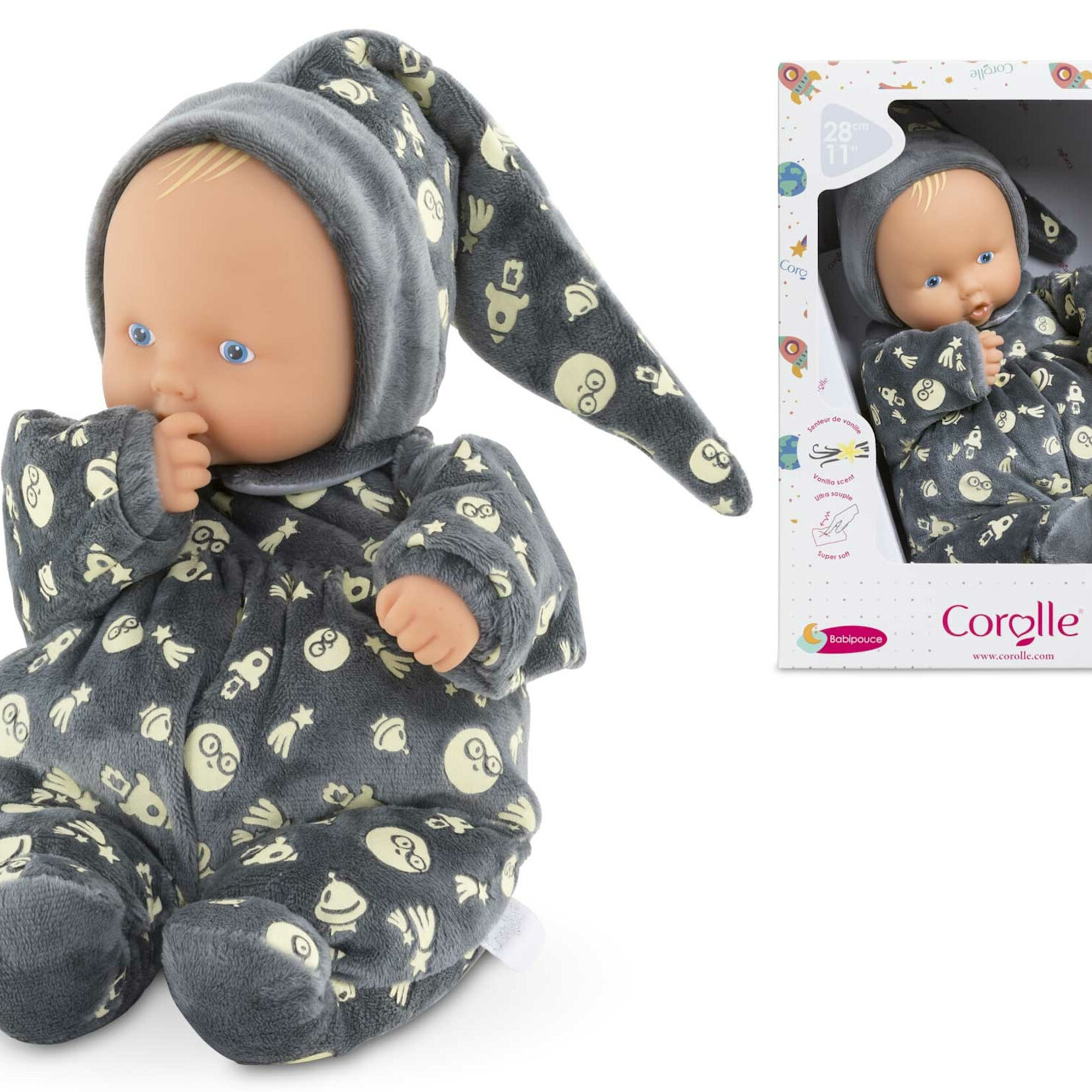 Corolle Babipouce Brille dans la Nuit 28cm