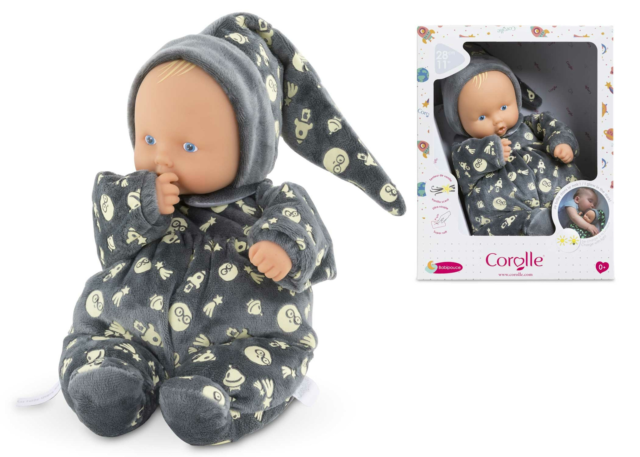 Corolle Babipouce Brille dans la Nuit 28cm