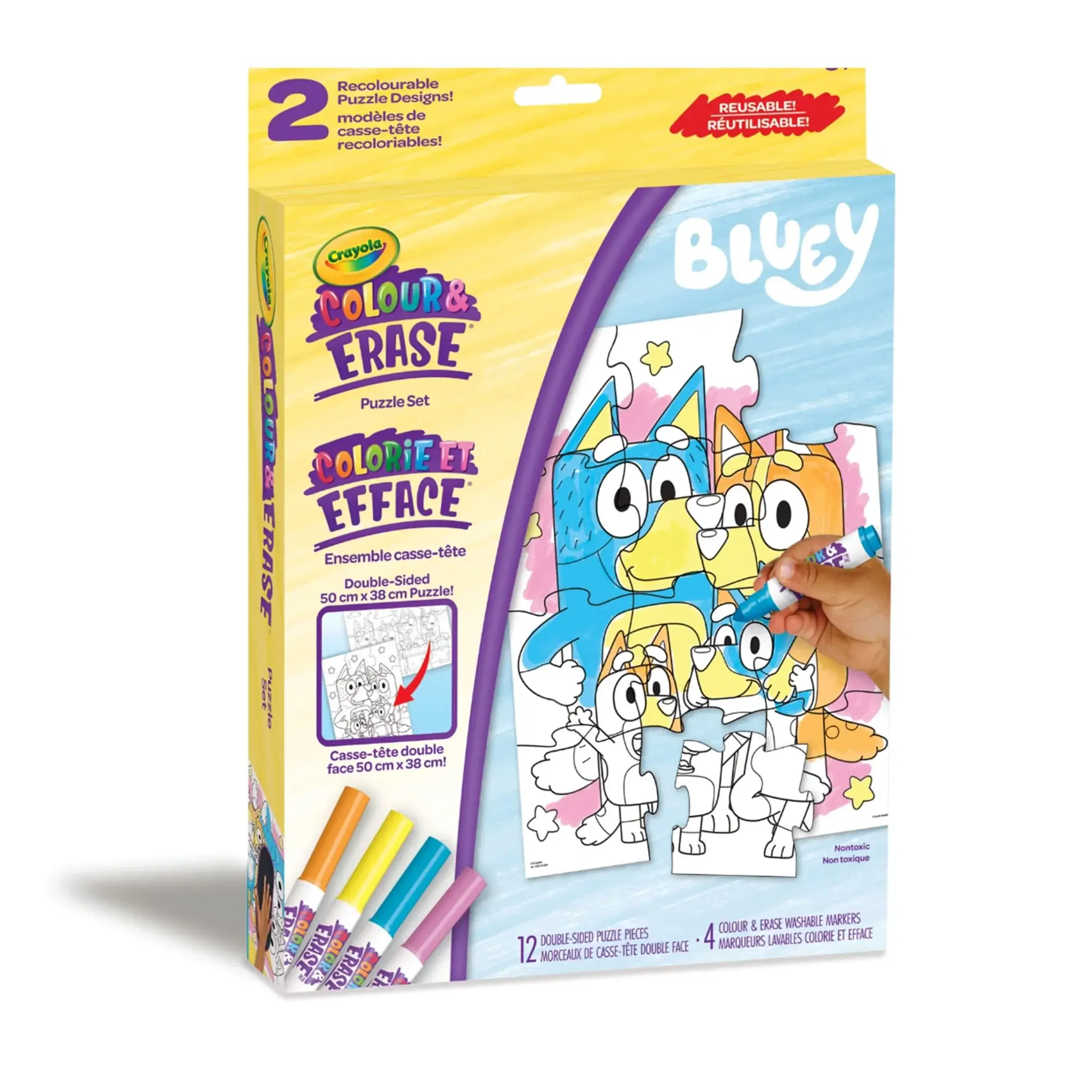 Crayola Crayola - Colorie et Efface - Bluey - Ensemble Casse-tête