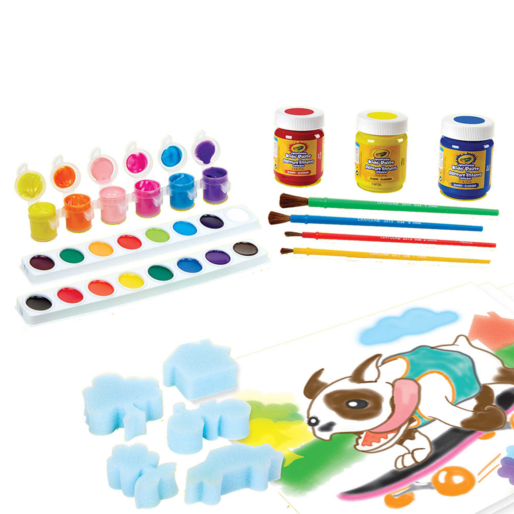 Crayola Crayola - Jeu de peinture lavable 50 + Pièces