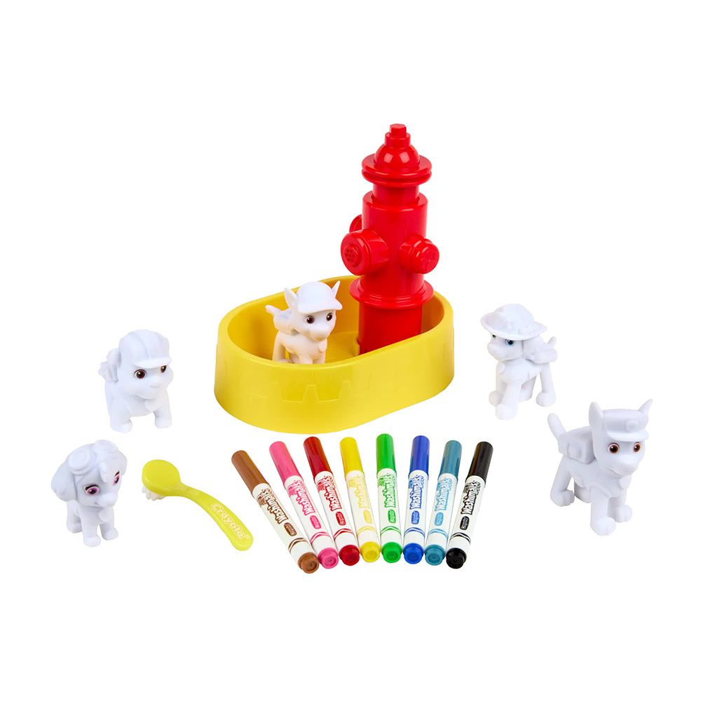 Crayola Crayola - Scribble Scrubble - Paw Patrol - Jeu de pompiers avec pompe à incendie
