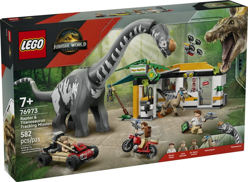 Lego Lego 76973 Jurassic World - Mission de suivi du Raptor et du Titanosaure