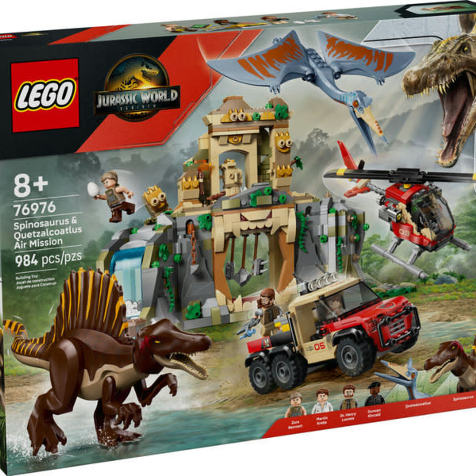 Lego Lego 76976 Jurassic World - Mission aérienne Spinosaure et Quetzalcoatlus