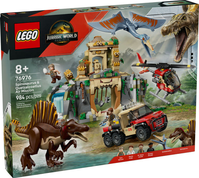 Lego Lego 76976 Jurassic World - Mission aérienne Spinosaure et Quetzalcoatlus