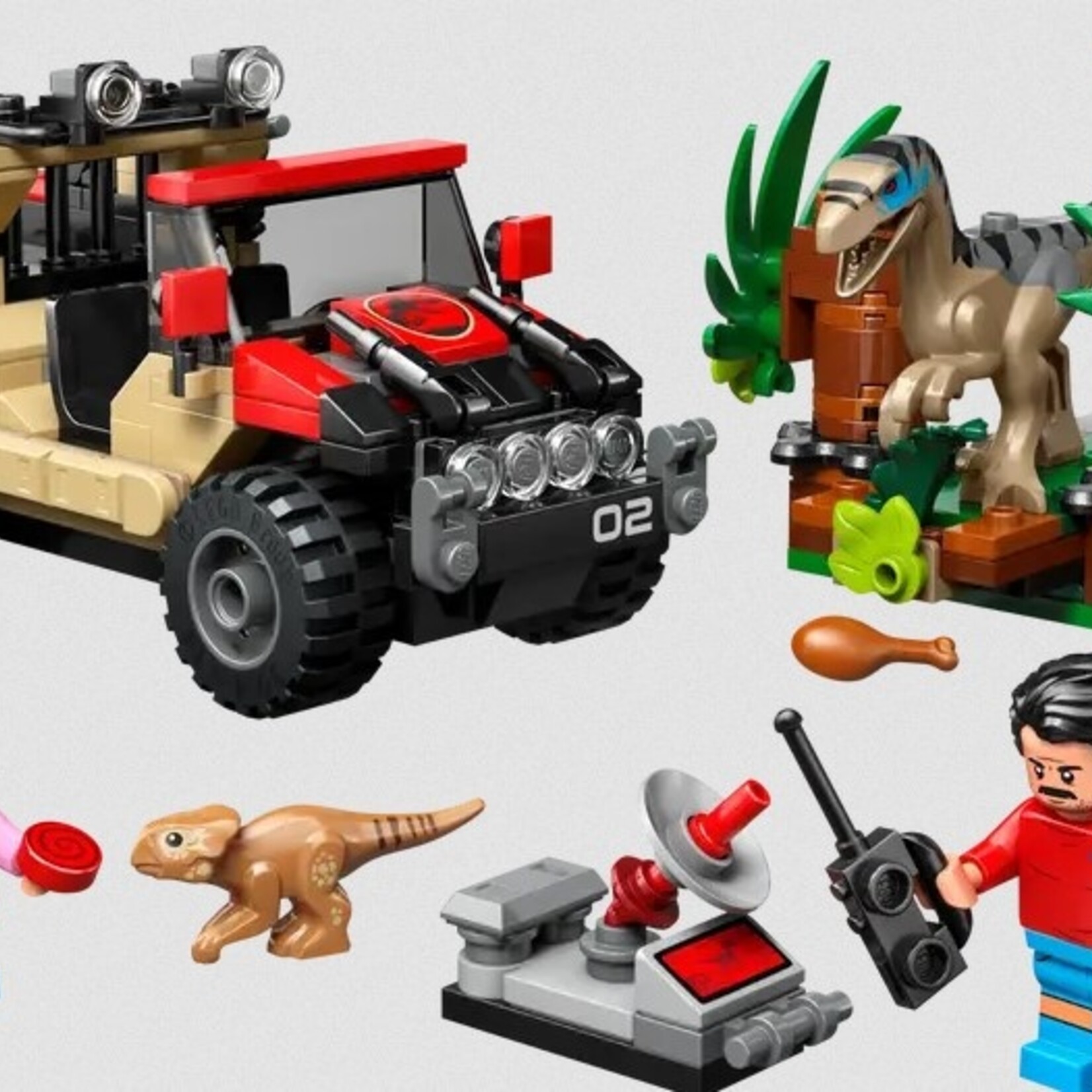 Lego Lego 76972 Jurassic World - L’évasion hors route du Raptor
