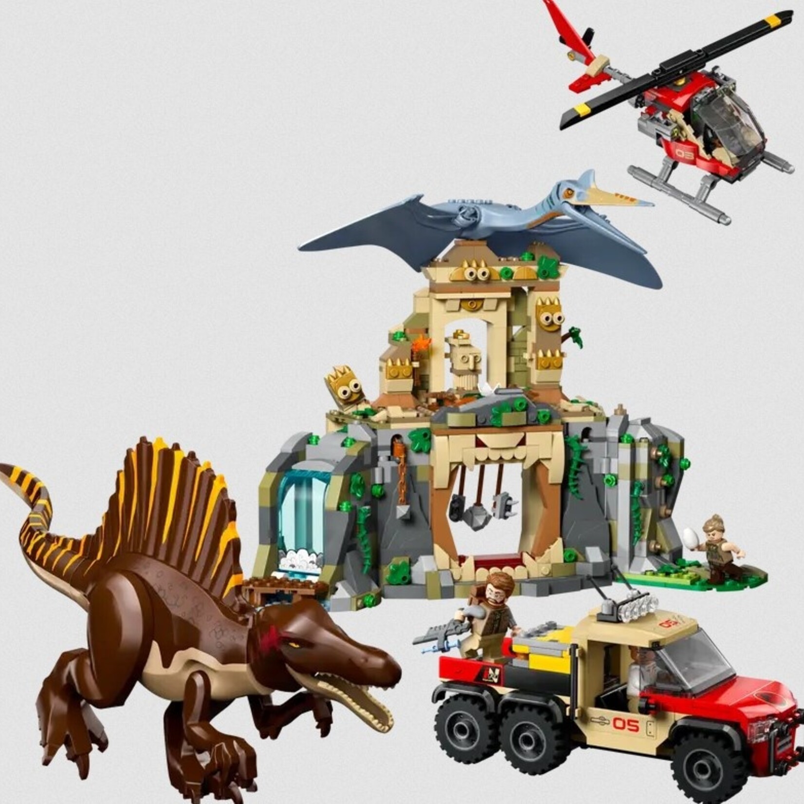 Lego Lego 76976 Jurassic World - Mission aérienne Spinosaure et Quetzalcoatlus
