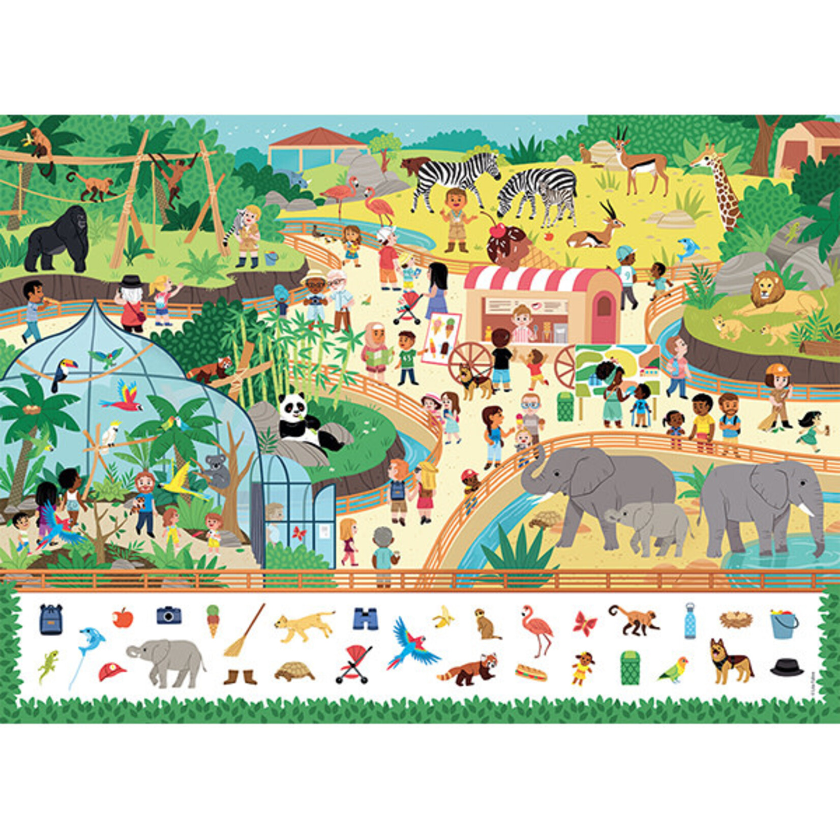Nathan Nathan 45 pièces cherche et trouve  Au Zoo