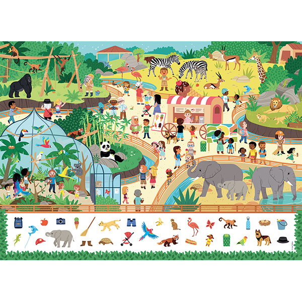 Nathan Nathan 45 pièces cherche et trouve  Au Zoo