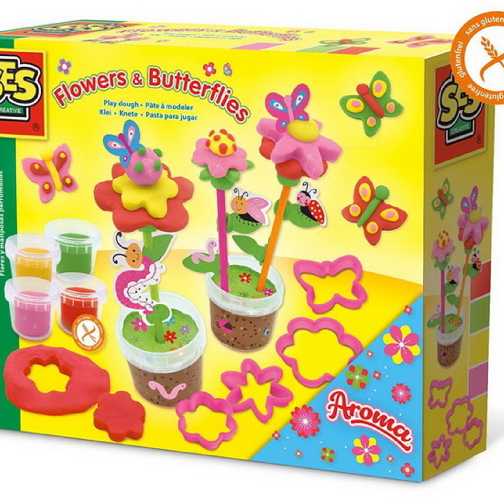 SES SES fleurs parfumées et papillons pâte à modeler