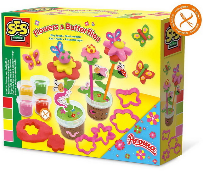 SES SES fleurs parfumées et papillons pâte à modeler
