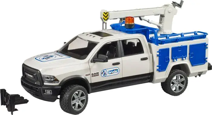 Bruder *****Bruder 02509 - RAM 2500 Camion de service avec grue et gyrophare