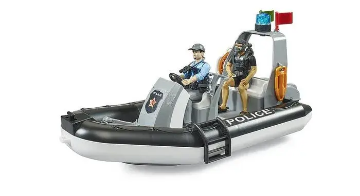 Bruder Bruder 62733 Canot pneumatique police avec 2 policiers