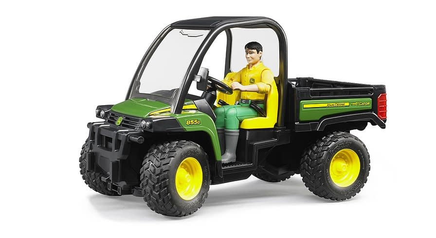Bruder Bruder 09812 - John Deere Gator XUV 855D avec conducteur