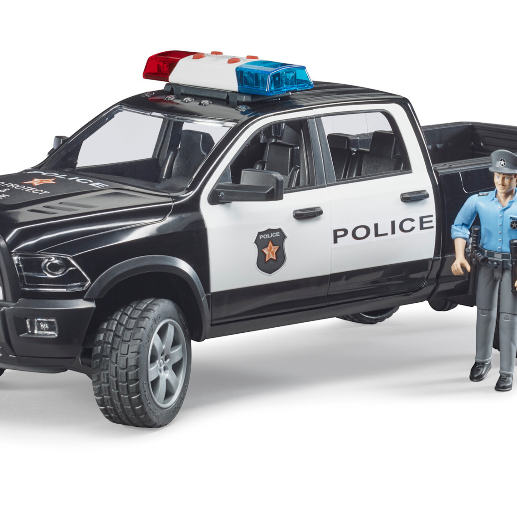 Bruder Bruder 02505 - Pickup de police RAM 2500 avec policier