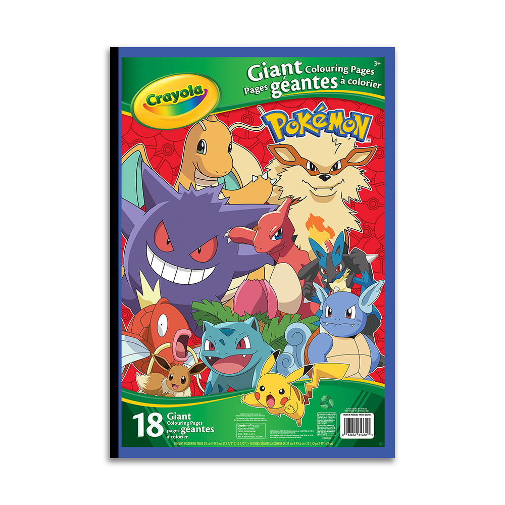 Crayola Crayola - Pages géantes a colorier, Pokémon