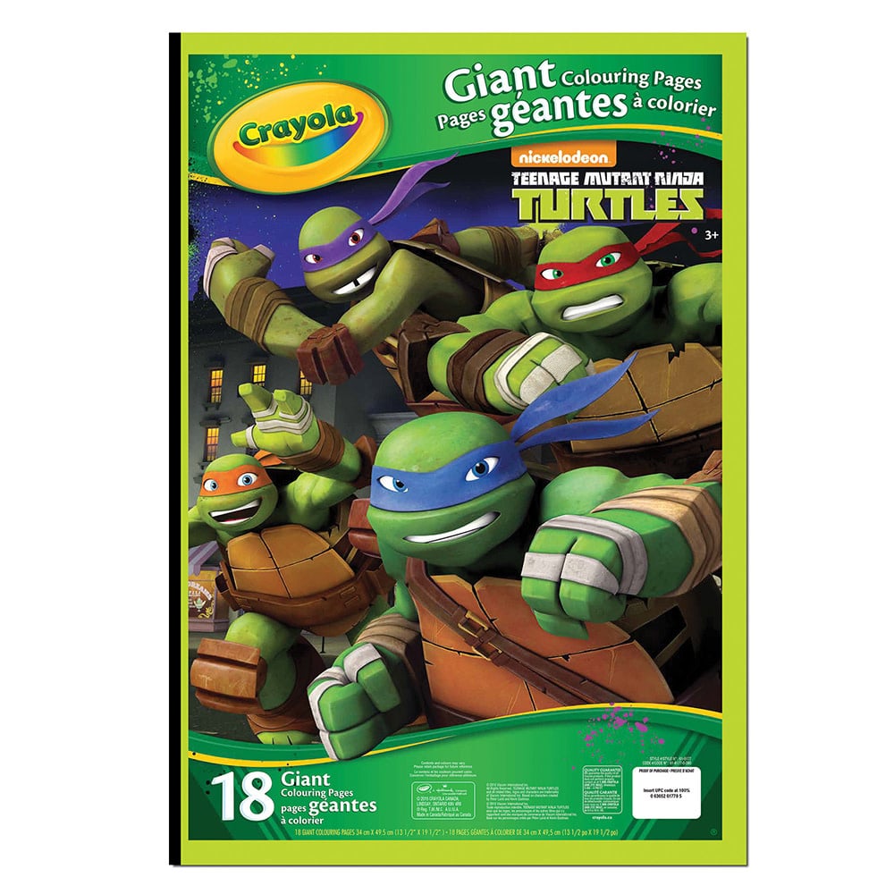 Crayola Crayola pages géantes à colorier Teenage Mutant Ninja Turtles