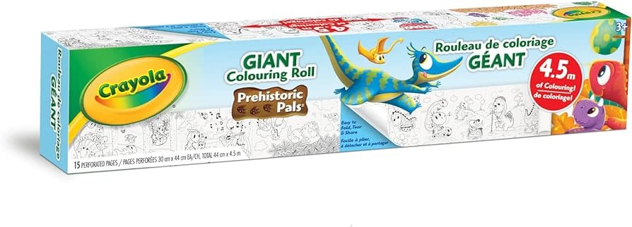 Crayola Crayola Rouleau de coloriage géant amis dinosaures
