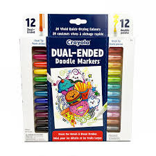 Crayola Crayola Doodle Marker 12 crayons double couleur
