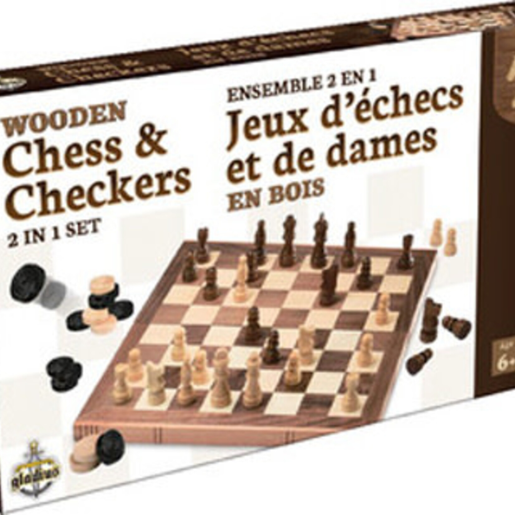 Gladius Jeux d'échecs et de dames en bois