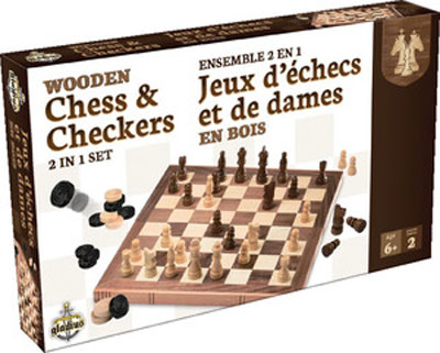 Gladius Jeux d'échecs et de dames en bois