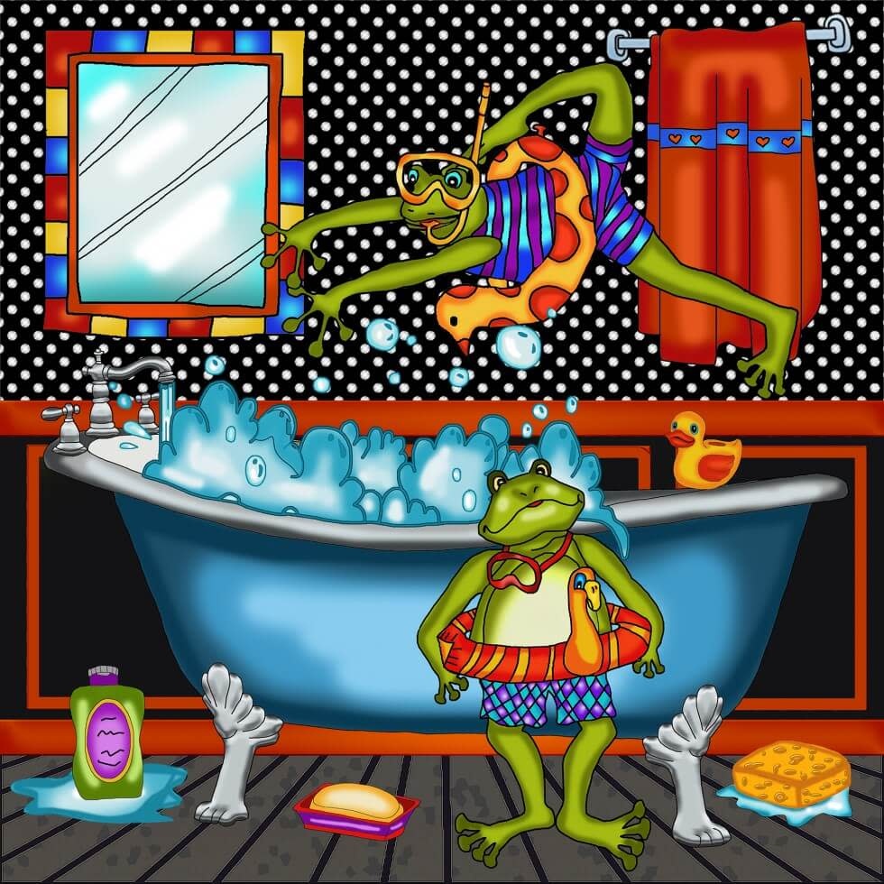 JaCaRou JaCaRou - Broderie Diamants l'heure du bain