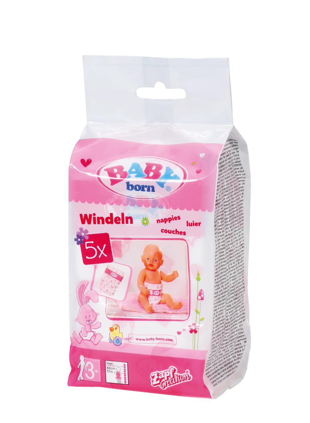 Zapf Creation BABY born – 5 Couches pour poupée
