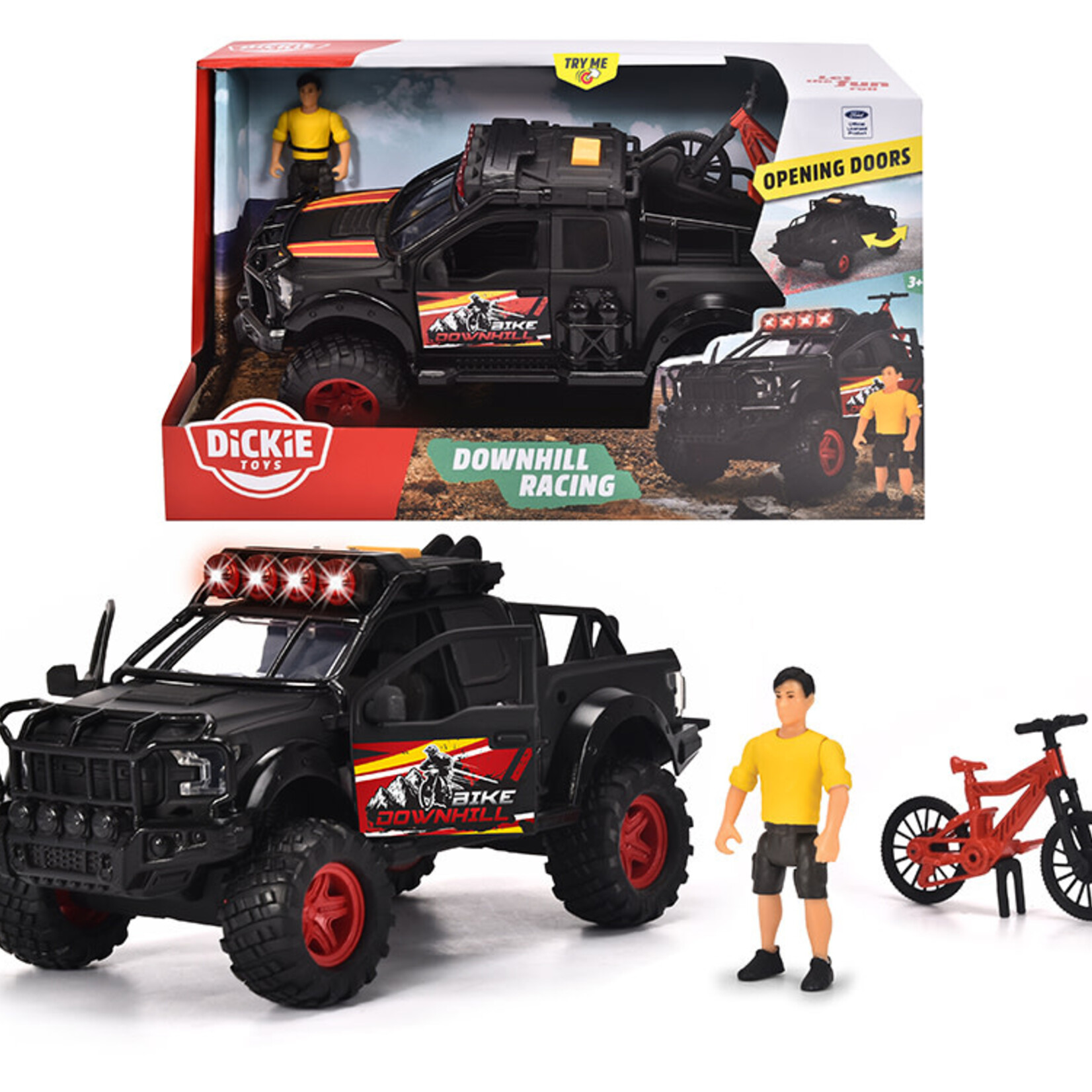 Dickie Toys Dickie - Ensemble Vélo de montagne Sons et lumières 25 cm 1:24