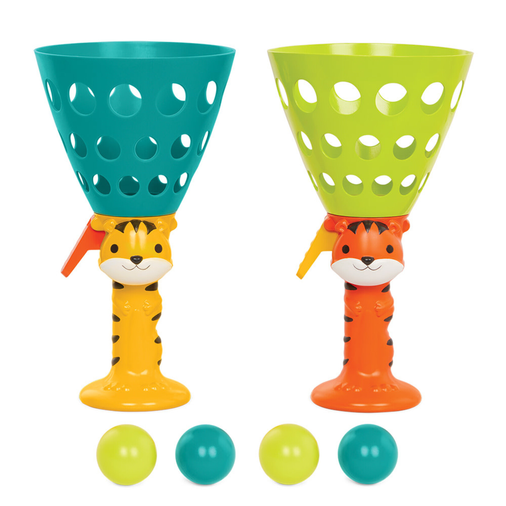 B. Collection BToys Ensemble de jeu de balle  avec 2 lanceurs Tigre