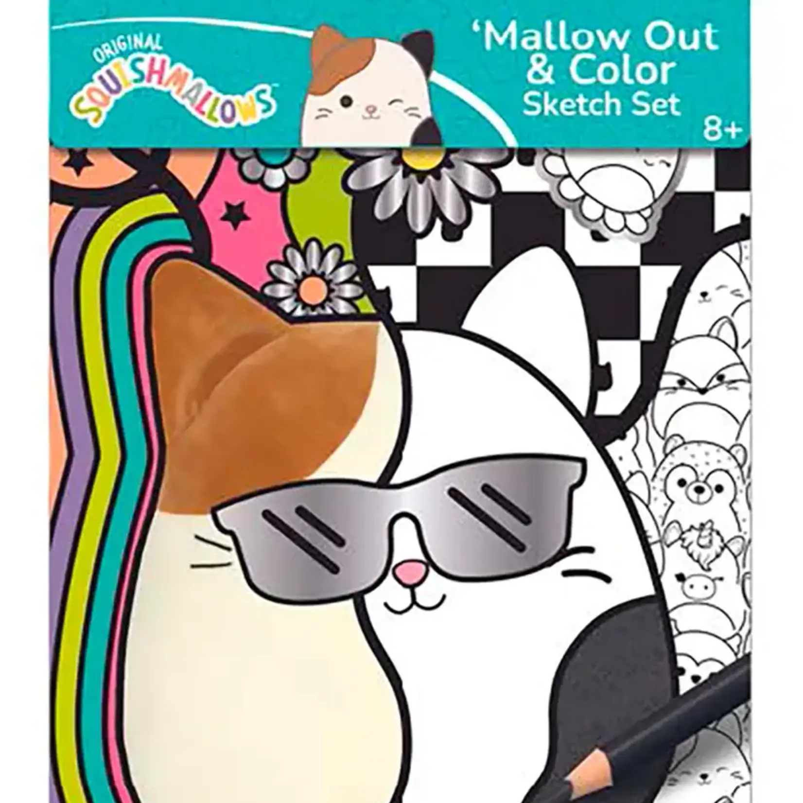 Fashion Angels Squishmallows Kit de Croquis Mallow Out & Color