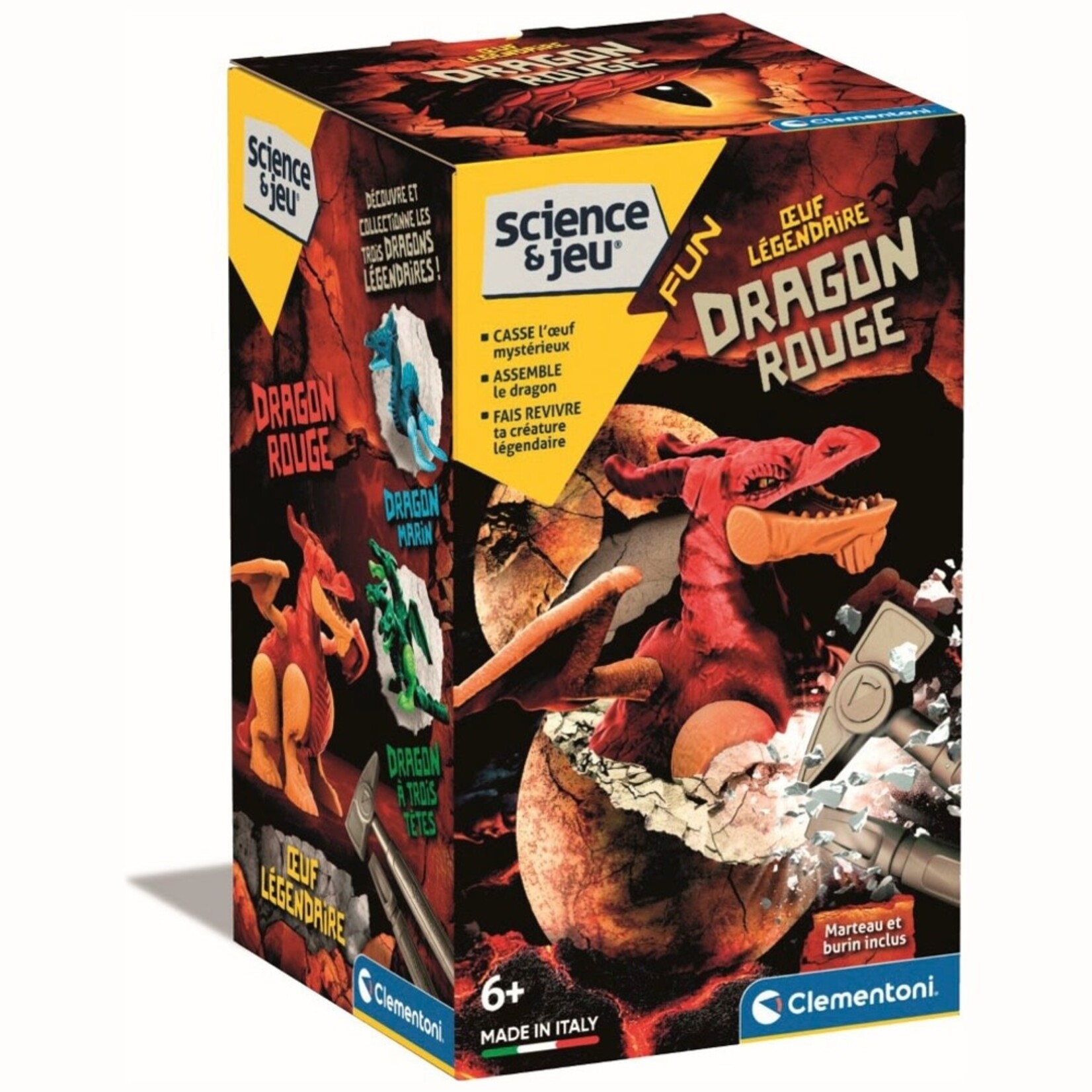 Clementoni Clementoni Oeuf Légendaire Dragon Rouge