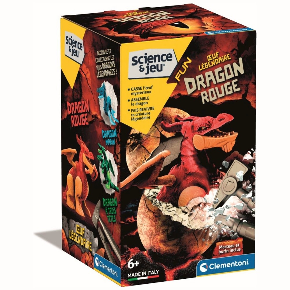 Clementoni Clementoni Oeuf Légendaire Dragon Rouge