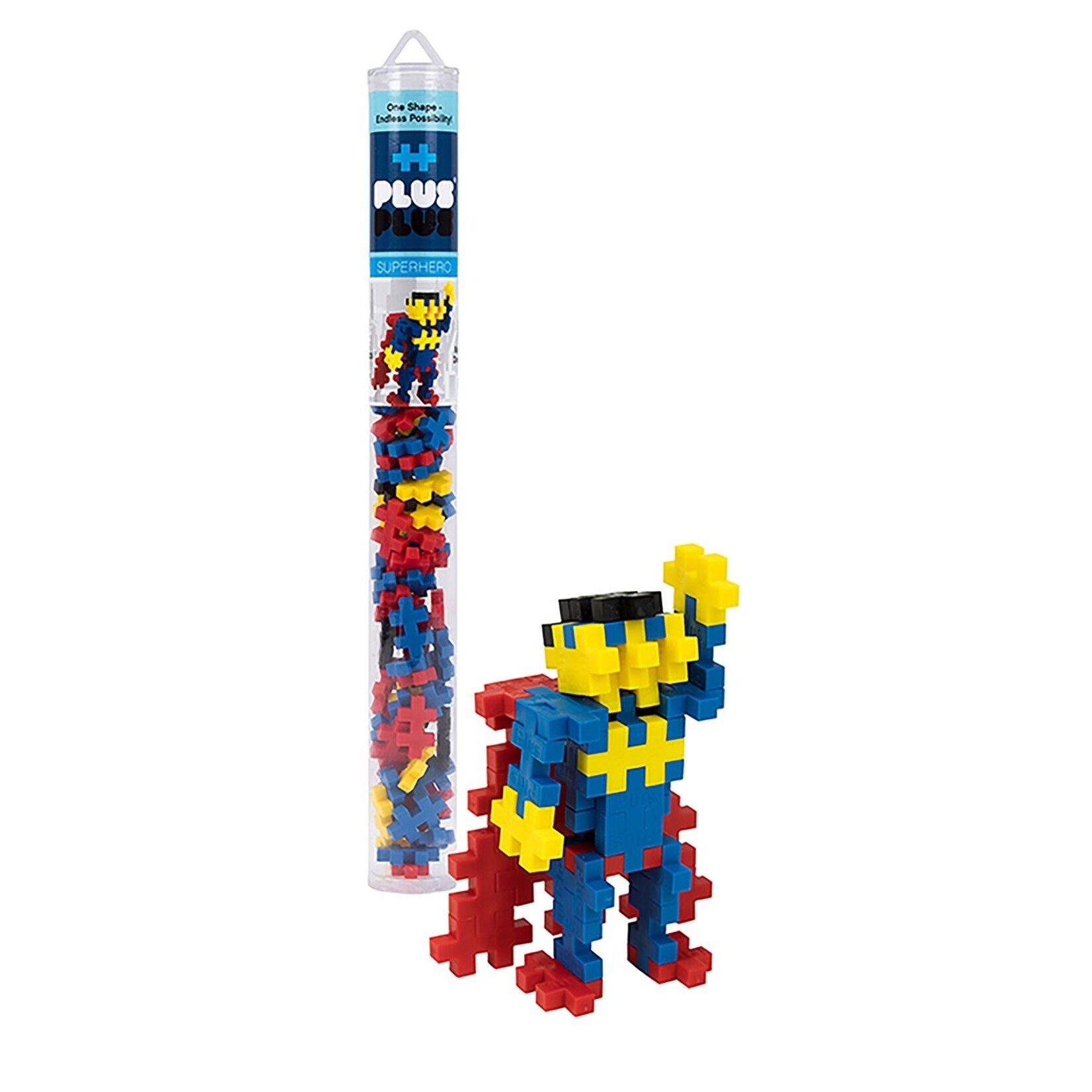 Plus Plus Plus Plus Tube Super Héros 70 pcs