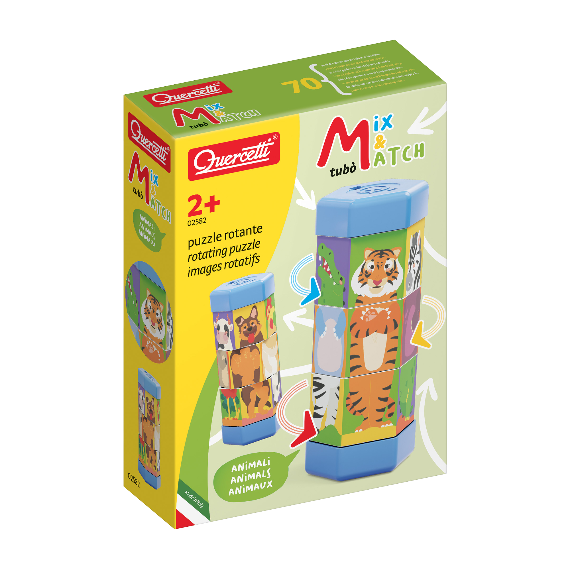 Quercetti Quercetti tubo mix & match animaux