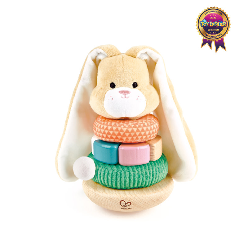 Hape Hape anneaux à empiler Lapin