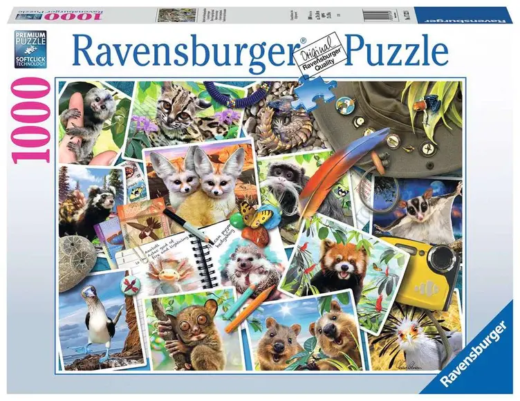 Ravensburger Ravens 1000 journal d'animaux d'un globe trotteur