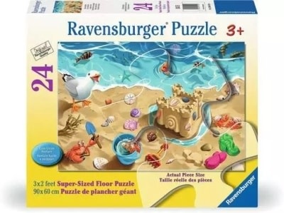 Ravensburger Ravens 24  Puzzle de plancher géant La plage s'amuse