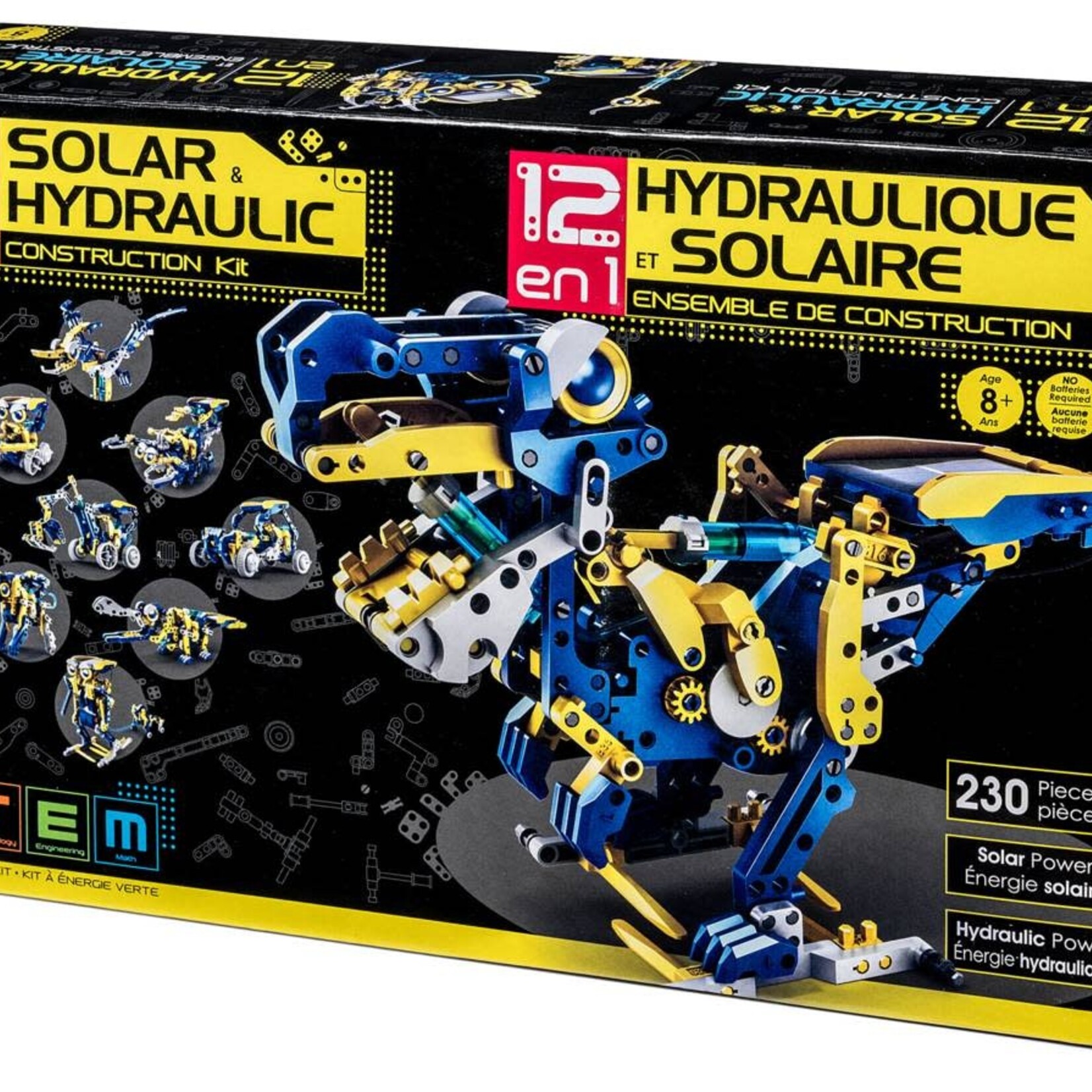 CIC Kits CIC Kits - Ensemble de construction 12-en-1 hydraulique et solaire
