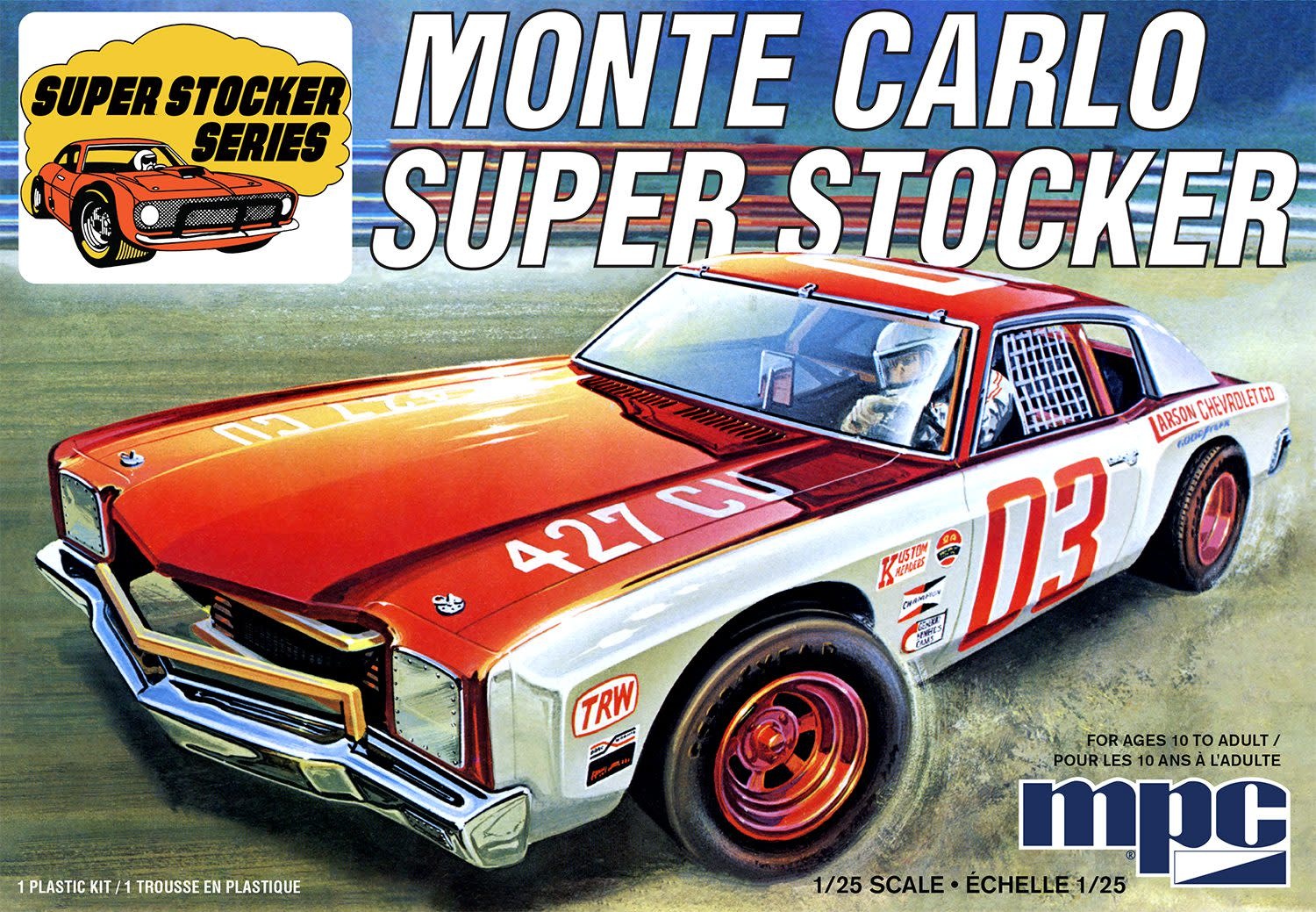 MPC Models MPC - 1971 Chevy Monte Carlo Super Stocker