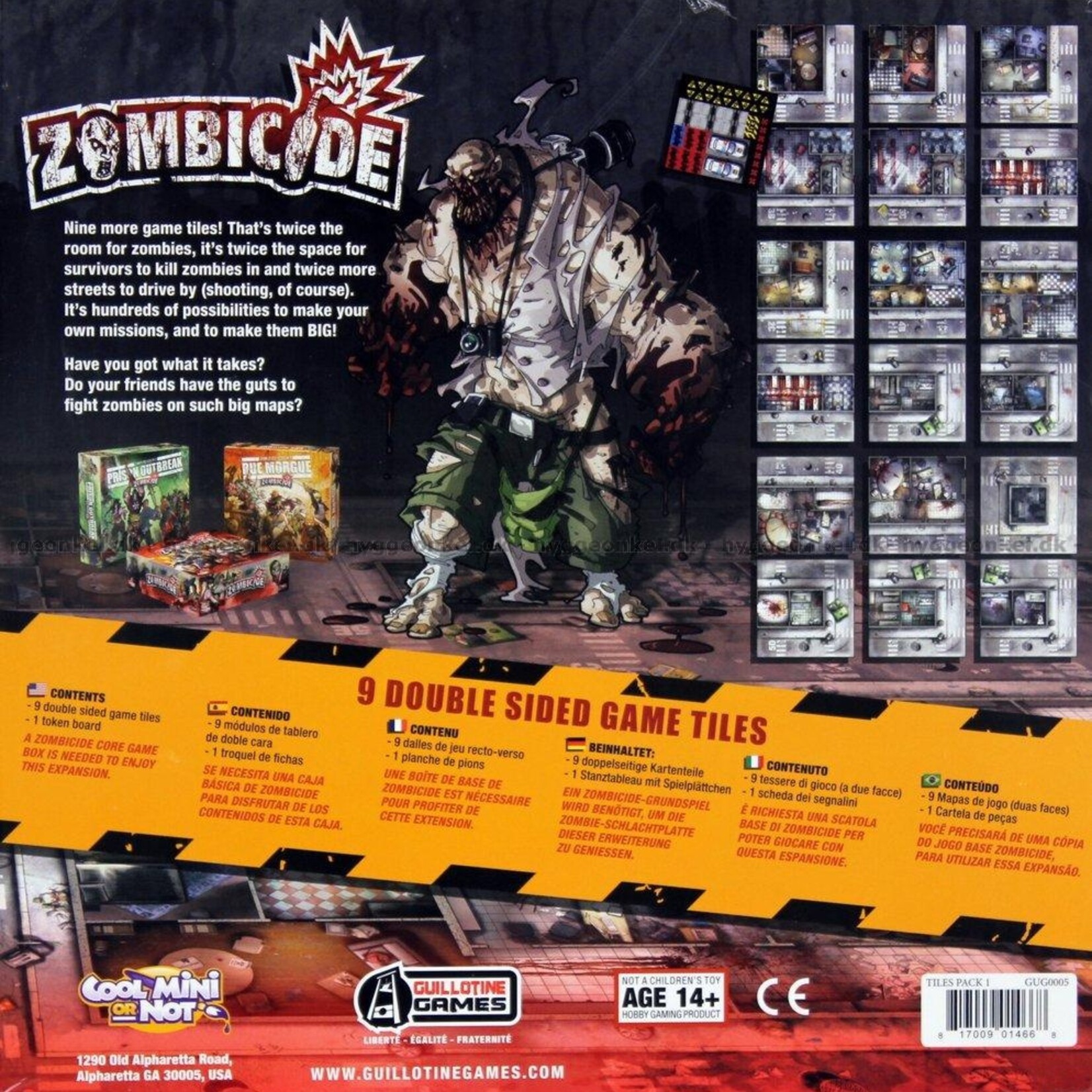 Guillotine Games Zombicide- tuiles supplémentaires