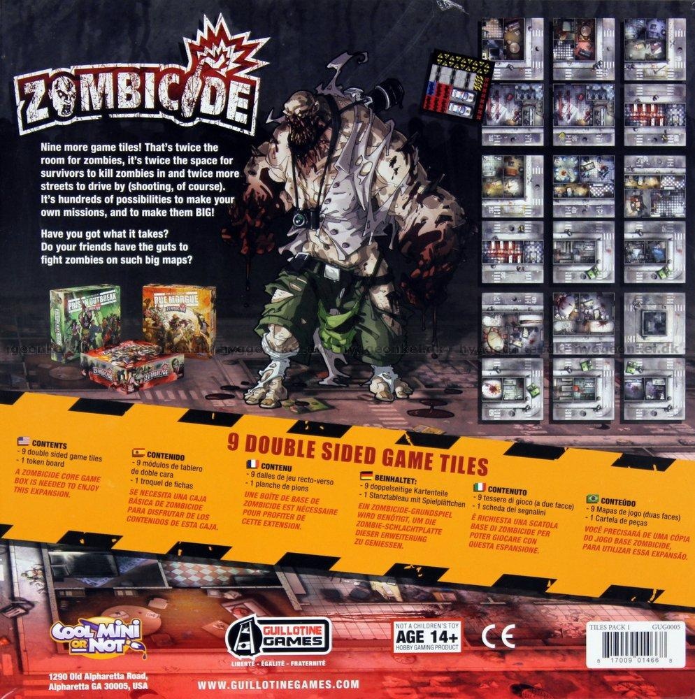 Guillotine Games Zombicide- tuiles supplémentaires
