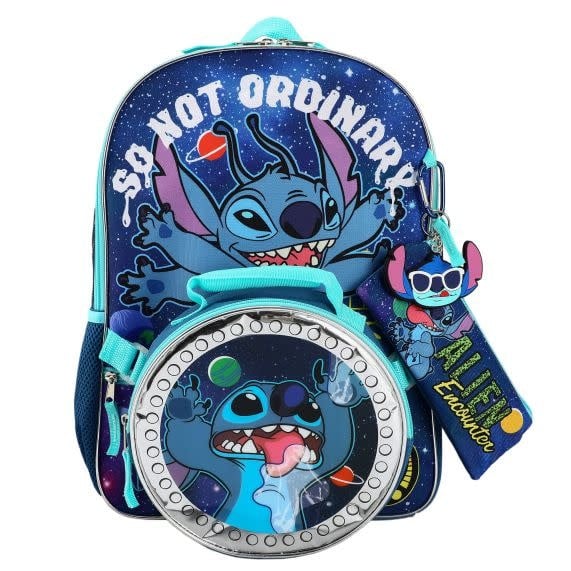 Bioworld Stitch - Sac a dos ensemble de 4 pièces