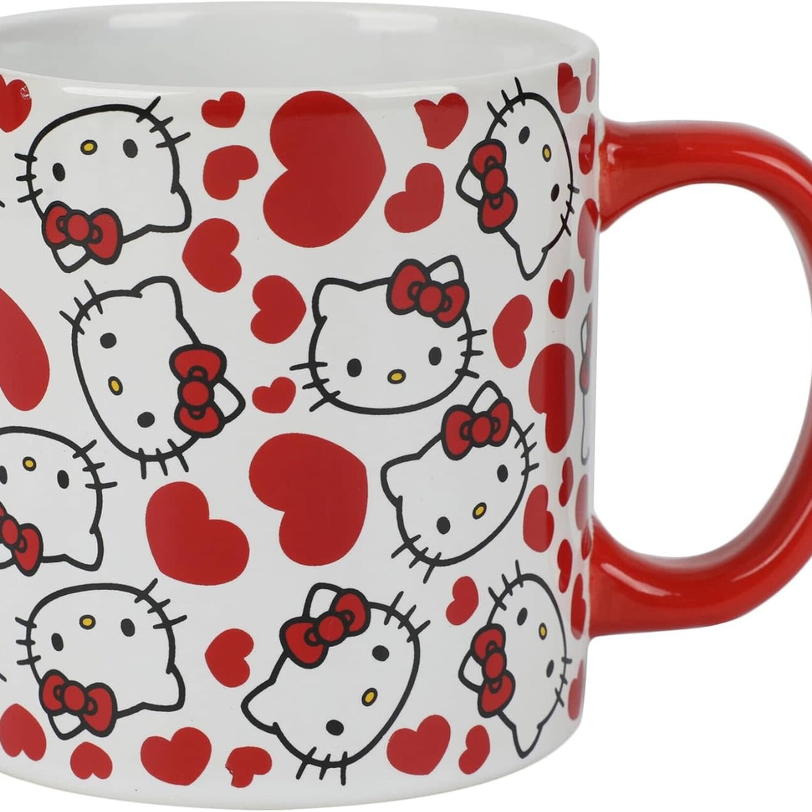 Bioworld Tasse 16oz Hello Kitty coeur rouge