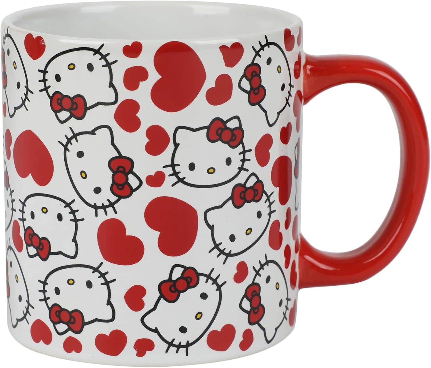 Bioworld Tasse 16oz Hello Kitty coeur rouge