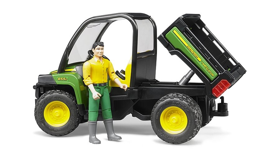 Bruder Bruder 09812 - John Deere Gator XUV 855D avec conducteur